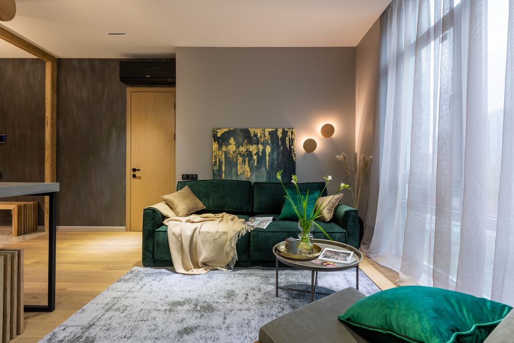 Gezellige woonkamer in een appartement